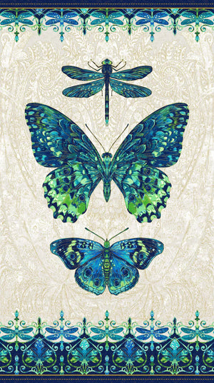 Luminosity Butterfly 24" panel by Northcott, 24448M-11