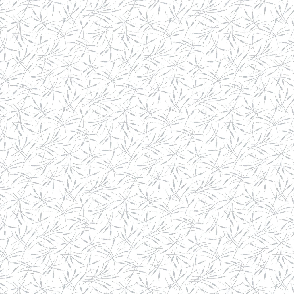 White Tone on Tone Wheat Field 44" fabric by Henry Glass, 2651-01W