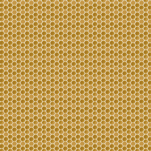 Bee Honeycomb 44" fabric by Blank Quilting, B2850-35, Royal Jelly