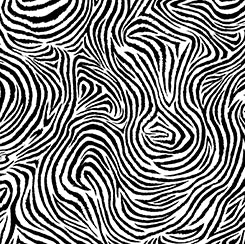 White Zebra Stripes 44" fabric by Quilting Treasures, 29240-Z, Zebra Sunset