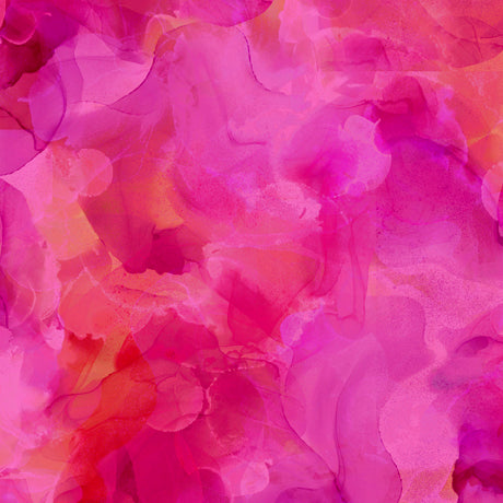 Fuchsia Watercolor Blender 108" fabric by Quilting Treasures, 30199-PV