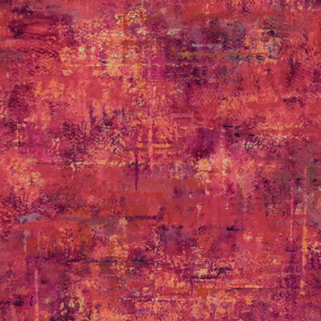 Pomegranate mottled blender 44" fabric by Quilting Treasures, 30663-RK, Vibe