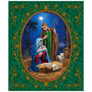Nativity 36" panel by Quilting Treasures, Heavenly Night,  31130-X