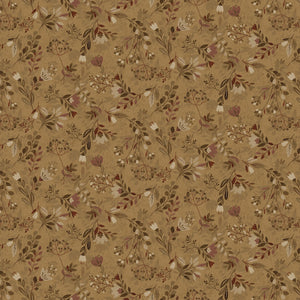 Caramel / Black Meadow 108" fabric by Henry Glass, 3560W-39