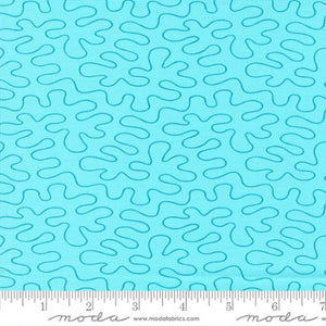 Aqua Geometrics 44" fabric by Moda, 45026 23, Rainbow Sherbert Tutti Fruiti