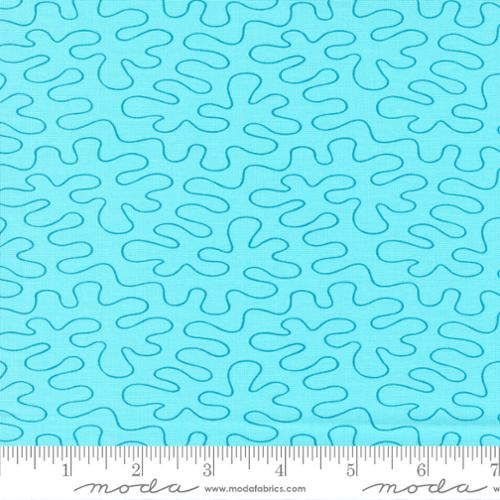 Aqua Geometrics 44" fabric by Moda, 45026 23, Rainbow Sherbert Tutti Fruiti