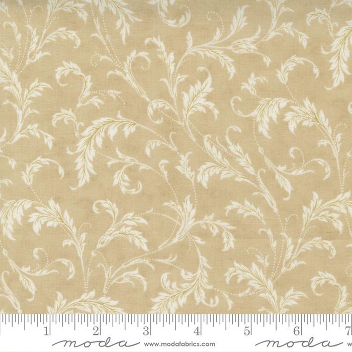 Poinsettia Plaza Parchment 108" fabric by Moda, 108003 21
