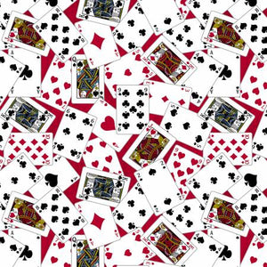 Red Playing Cards 44" fabric by Windham, 52411-1