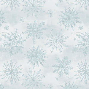 Ice Snowfall 108" fabric by Windham, 54684DW-1