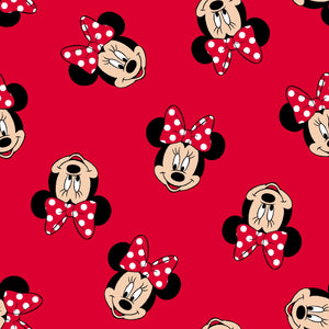 Minnie Red Head Toss 44" fabric by Springs Creative, Licensed Product