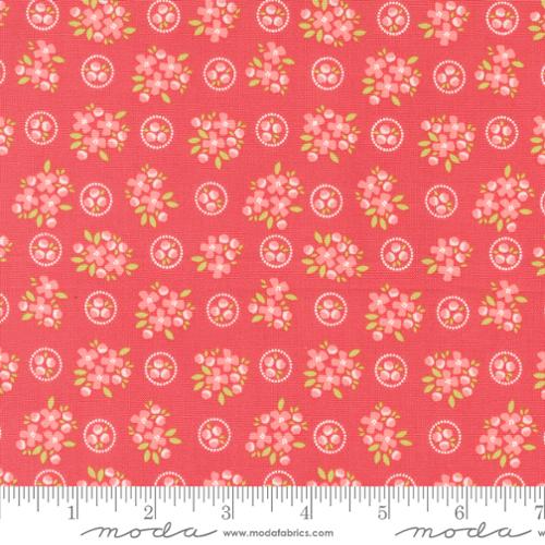 Flamingo Small Floral Ring around Posie 44" fabric by Moda, 29191 12