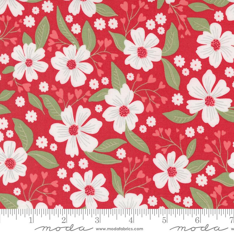 Love in Blooms Floral 44" fabric by Moda, 5220 12, Love Blooms