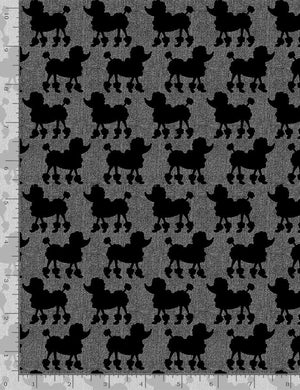 Parisian Poodles 44" fabric by Timeless Treasures, Dog-C8692