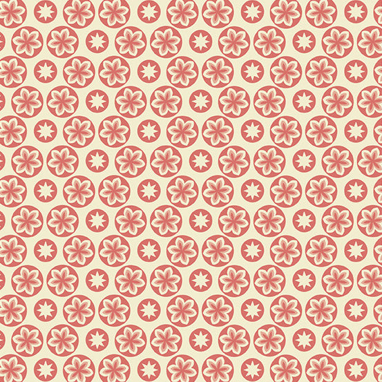 Camelia Starfruit 44" fabric by Andover, A-597-LE, Cocoa Pink