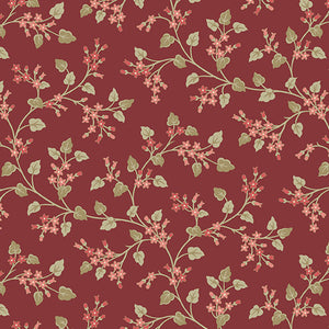 Oxide Flower Vine 44" fabric by Andover, A-598-R, Cocoa Pink