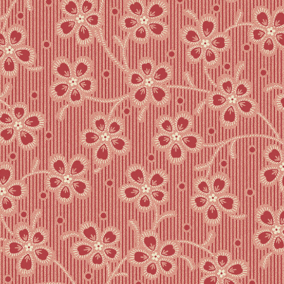 Dahlia Columbine 44" fabric by Andover, A-606-R, Cocoa Pink