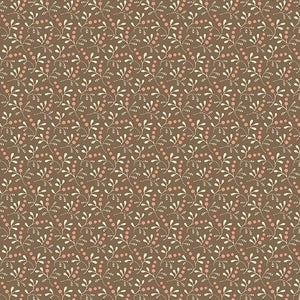 Chocolate Greenberries 44" fabric by Andover,  A-607-NE, Cocoa Pink