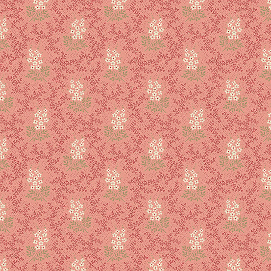 Azalea Mountain Laurel 44" fabric by Andover, A-732-E, Cocoa Pink