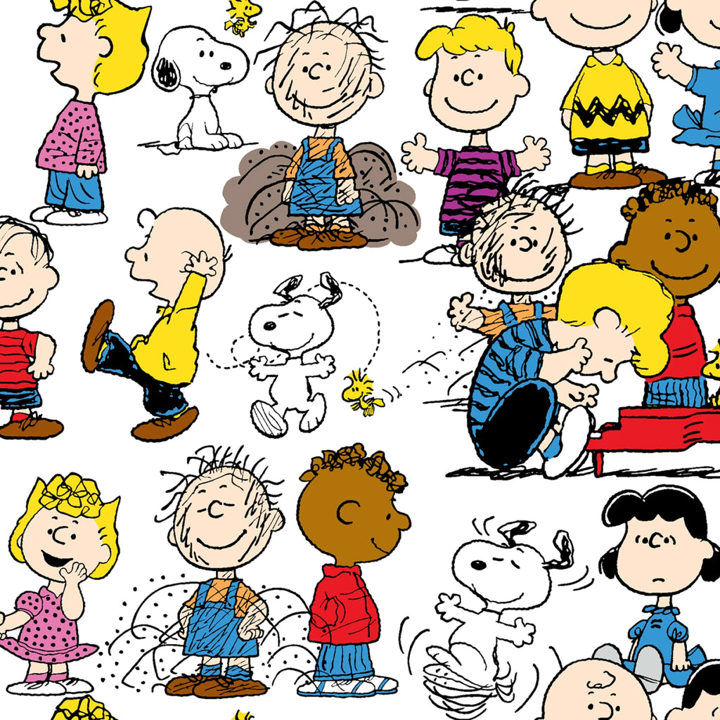 Snoopy and Peanuts Gang 44" fabric by SpringsCreative, Peanuts Collection Licensed Product