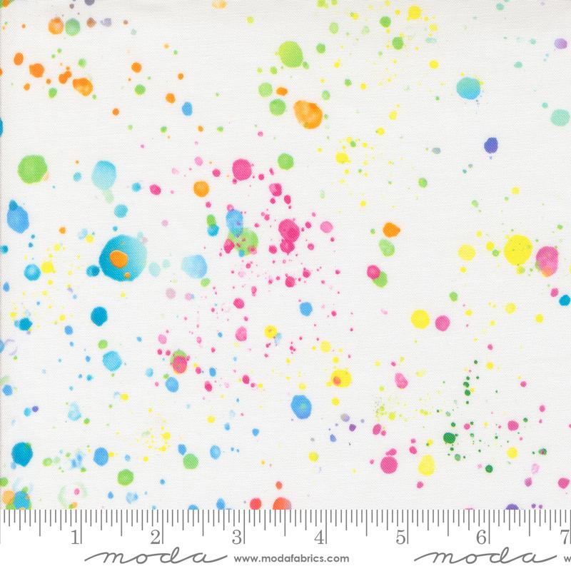 Rainbow Paint Splash 108" fabric by Moda, 108024 11 Gradients Euphoria