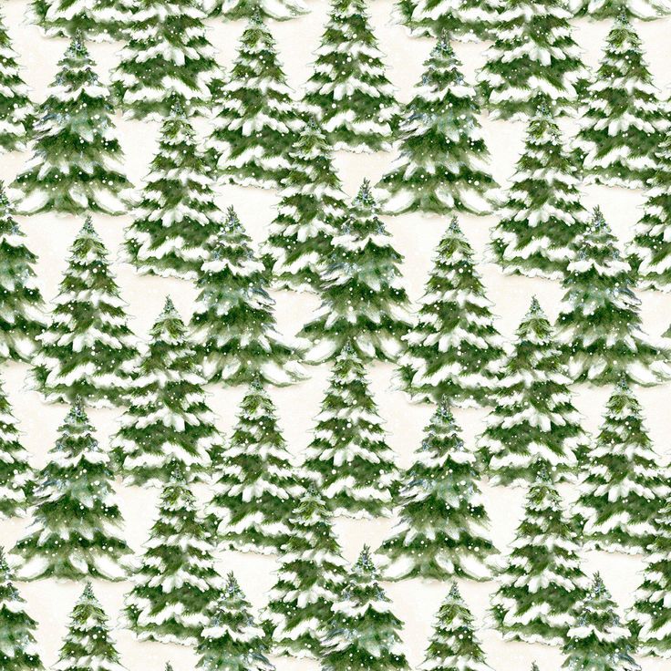 Winter Forest Pine Trees 44" fabric by Wilmington, 39694-171