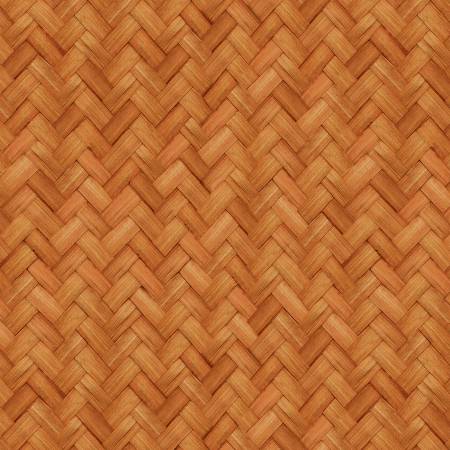 Brown Basketweave 44" fabric by Wilmington, 79281-222, Flowers of the Sun