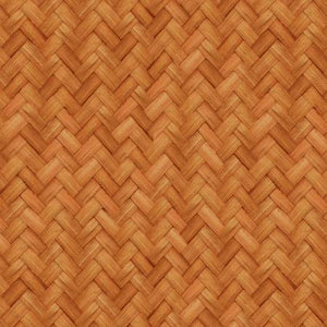 Brown Basketweave 44" fabric by Wilmington, 79281-222, Flowers of the Sun