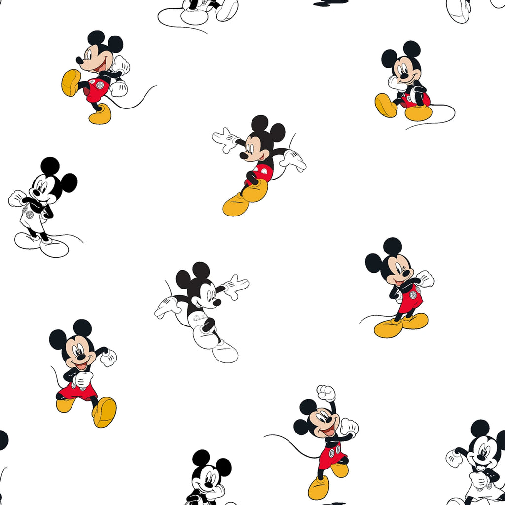 Mickey Mouse Traditional 44" fabric by Springs Creative, Licensed Product