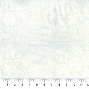 Ecru Hexies 44" batik by Northcott Banyan Batiks, 81700-11