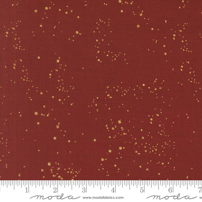 Old World Yuletide Crimson 44" fabric metallic by Moda, 45628 17M