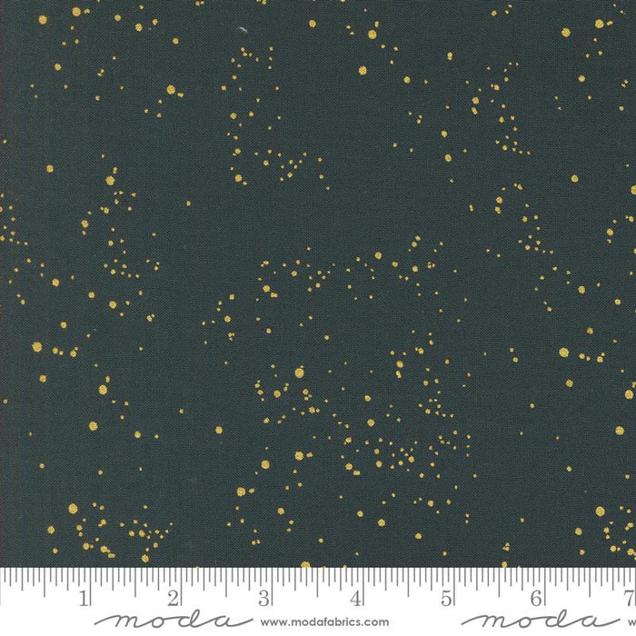Old World Yuletide Midnight 44" fabric metallic by Moda, 45628 26M