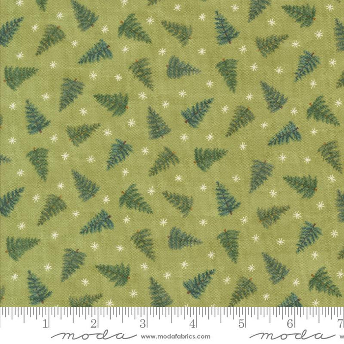 Winter Friends Green Trees 44" fabric by Moda, 56136 14