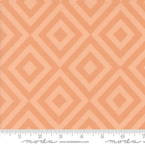 Moda 44" fabric 38147 21 Peach Rainier, Glacier Peaks Geometric