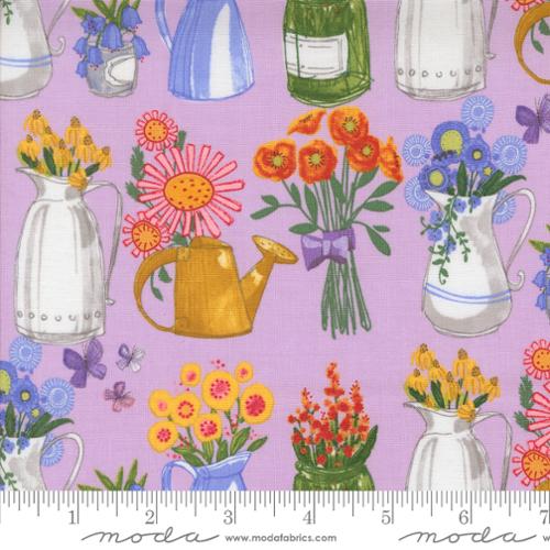 Flea Market Vases Novelty Flower Jars 44" fabric by Moda, Superbloom Freesia, 48782 14