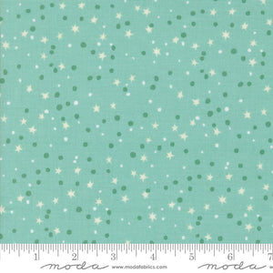 Aqua Nebula Stars 44" fabric by Moda, 20955 17,  321 Blast Off