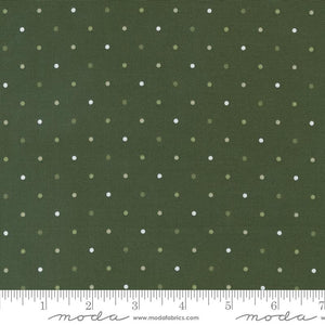 Forest Green Magic Dot 108" fabric by Moda, 108026 20