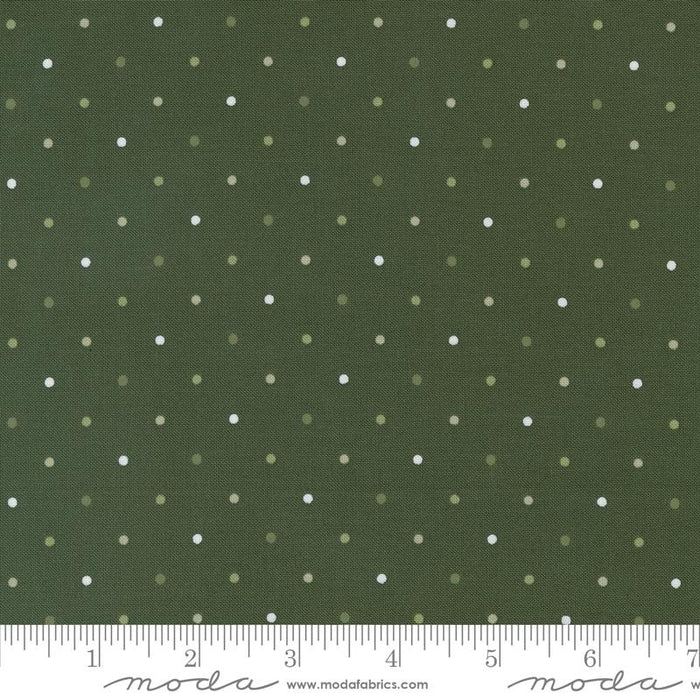 Forest Green Magic Dot 108" fabric by Moda, 108026 20