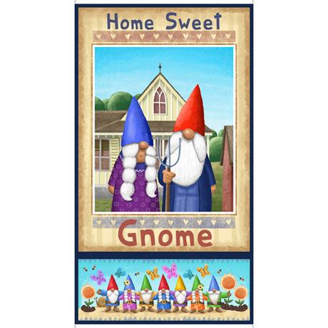 Home Sweet Gnome 24" panel by Quilting Treasures, 28241-X