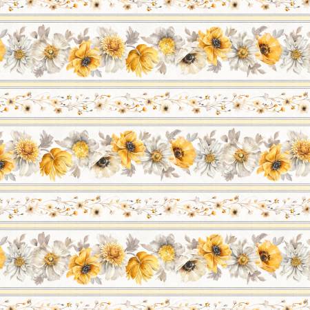 Fields of Gold Repeating Stripe 44" fabric by Wilmington, 86497-195