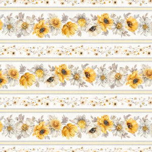 Fields of Gold Repeating Stripe 44" fabric by Wilmington, 86497-195