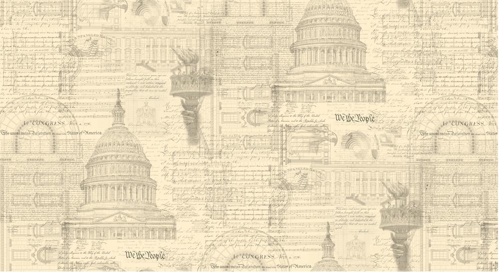 Parchment White House, Constitution Patriotic 108" fabric by Moda, 3 Sisters, 108042 11
