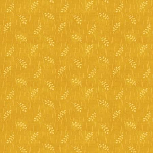 Golden Yellow Sprig Toss 44" fabric by Wilmington,  1803-98712-555, Rainbow Sampler
