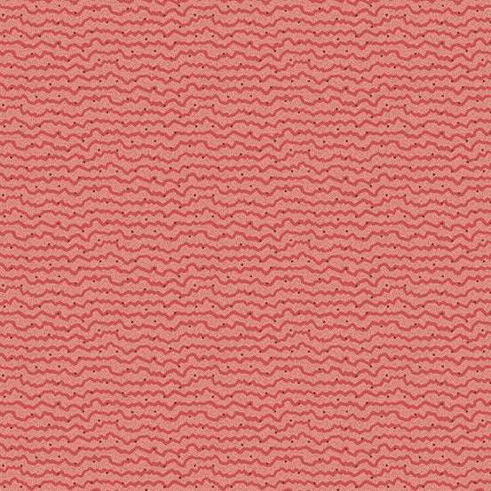 Rosy Stripe Amaryllis 44" fabric by Andover, A-529-R, Cocoa Pink