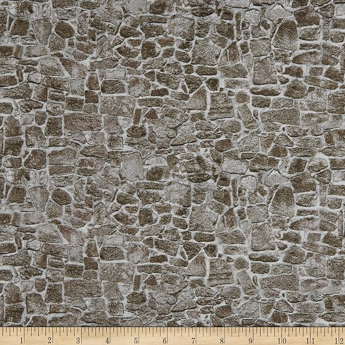 Nature's Calling Flagstone 44" fabric by Northcott, 24040-96