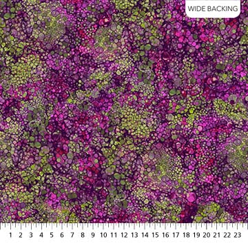 Purple & Green Bliss 108" fabric by Northcott,  B23887-28
