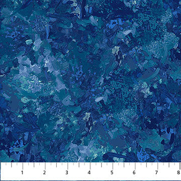 Blue Chroma 108" fabric by Northcott, B9060-46