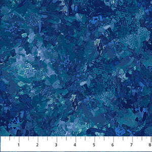 Blue Chroma 108" fabric by Northcott, B9060-46