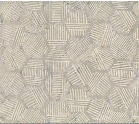 Hexies in Mushroom 44" batik by Northcott Banyan Batiks, 81700-33
