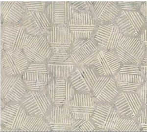 Hexies in Mushroom 44" batik by Northcott Banyan Batiks, 81700-33