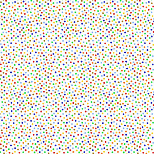 White/Multi Garden Pindot 44" fabric by Michael Miller, CX1065-mult